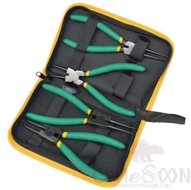 Circlip Pliers Set 4Pcs，High Carbon Steel