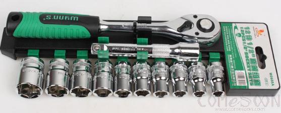 1/2&quot; Socket Set 12Pcs，Chrome Vanadium Steel