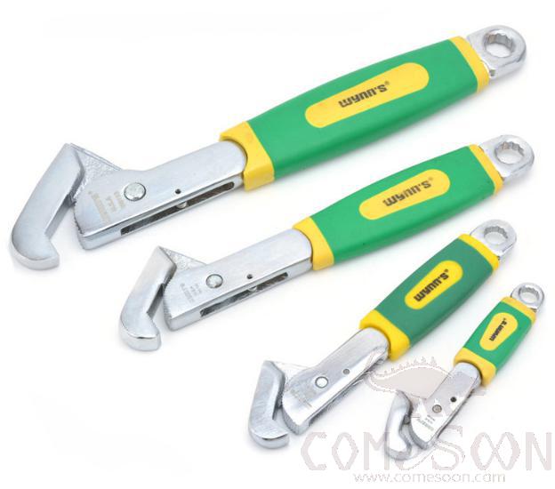 Quick Adjustable Hook Spanner  For Tube Nuts And Bolts Hand Tools 170Mm，Chrome Vanadium Steel