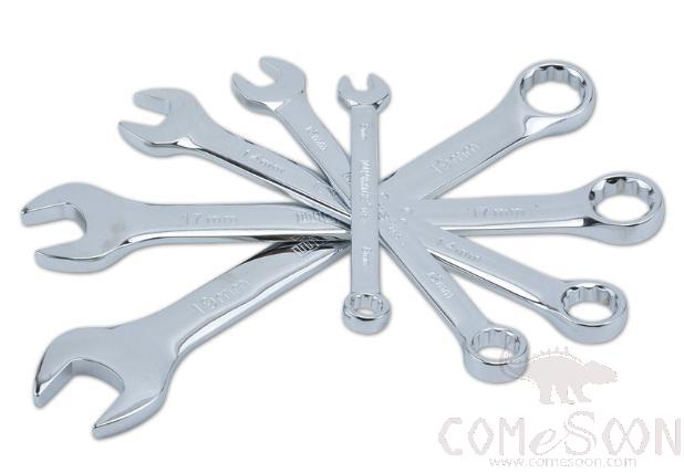 Ring  And Open Ended Spanner 19Mm，Chrome Vanadium Steel