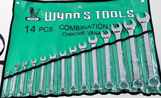 Ring  And Open Ended Spanner Set 12Pcs，Chrome Vanadium Steel