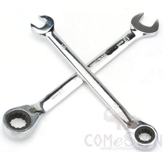 Ratchet Metric Wrenches Open-End And Ring Combination Wrenches 16Mm，Cr-V Chrome Vanadium Steel