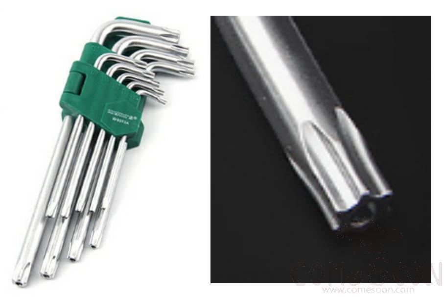  Torx Hex Key Set 9Pcs，Cr-V Chrome Vanadium Steel