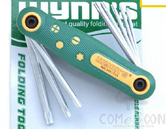 Folding Torx Hex Key Set 8Pcs，Chrome Vanadium Steel