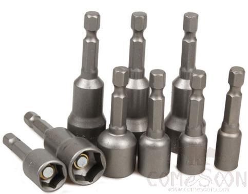 Pneumatic Wind Batch Sleeve For  Electric Drill  And Electric Screwdriver 10Mm*65Mm，Alloy Steel