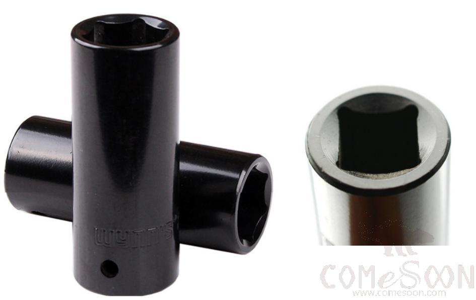 1/2&quot; Long Six Point Impact Socket24Mm，Chrome Vanadium Steel