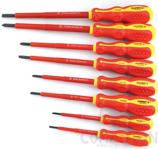 Insulated Phillips Screwdriver3X75Mm，Chrome Vanadium Alloy Steel + Tpr Soft Non-Slip Plastic