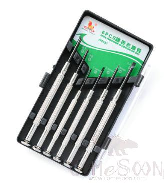 Precision  Watch And Clock Screwdriver Set 6Pcs，Chrome Vanadium Steel 