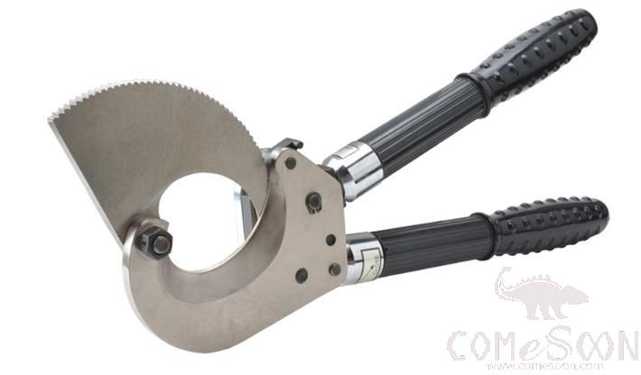 Telescopic Handle Ratchet Cable Cutter Φ90Mm，Chrome Vanadium Steel + Rubberized Handle