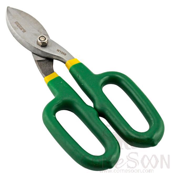 Tin Cutter 8&quot;，High Carbon Steel + Rubberized Handle