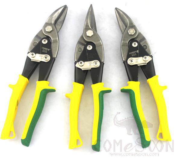 Aviation Shear 10&quot; (Right Elbow)，Chrome Vanadium Steel + Rubberized Handle