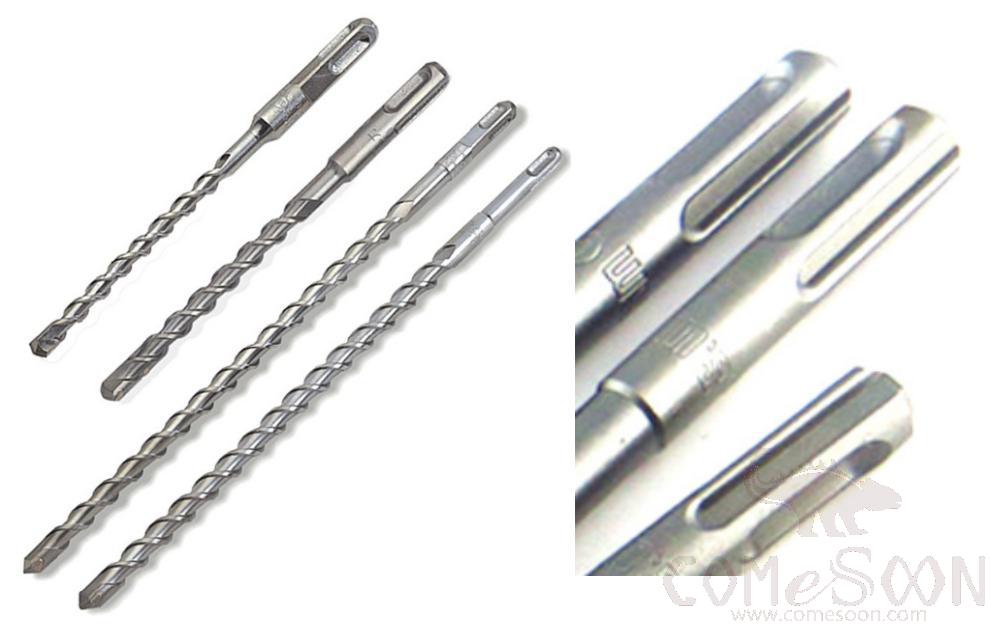 Round Shank Electric Hammer Drill Bits For Concrete 10X150Mm，Carbonized Alloy Steel + Yg8 Tungsten Steel