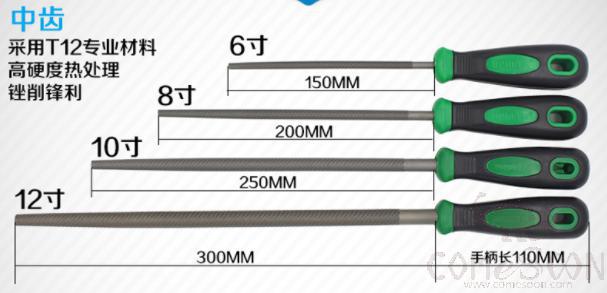 10&quot; Round File，High Carbon Steel + Plastic Handle