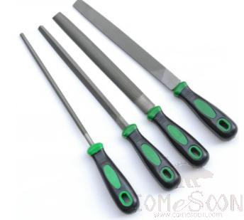 10&quot; File Four-Piece Set，High Carbon Steel + Plastic Handle