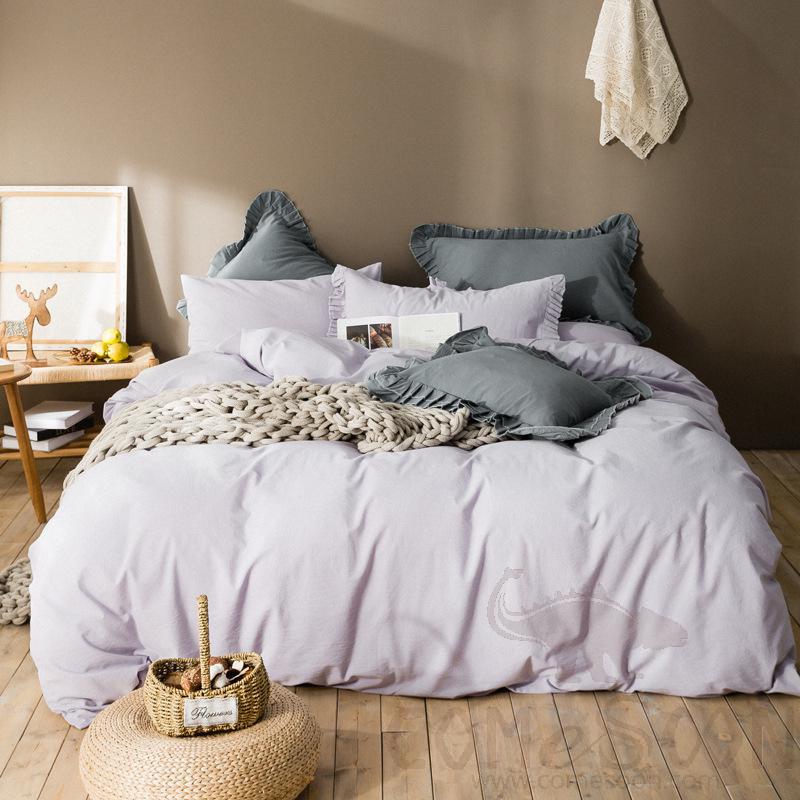 Bed Linens,Cotton,4 Piece Set(For W150&amp;180 cm Bed)