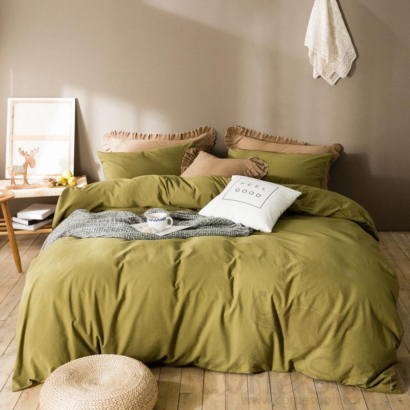 Bed Linens,Cotton,4 Piece Set(For W150&amp;180 cm Bed)