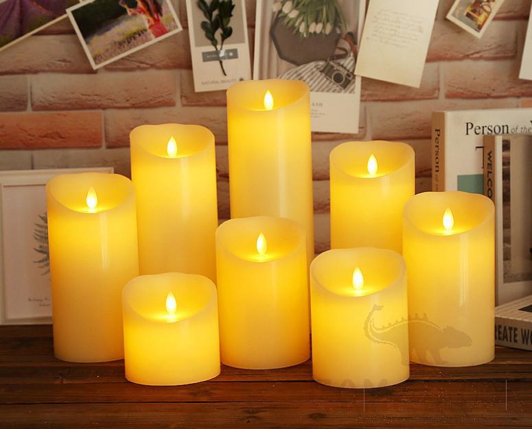 LED Candle-0.5W，D7.5*25 cm，3*AAA Battery