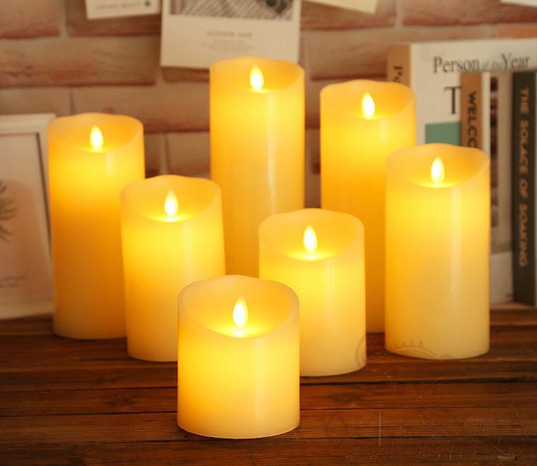 LED Candle-0.5W，D9*12.5 cm，3*AAA Battery