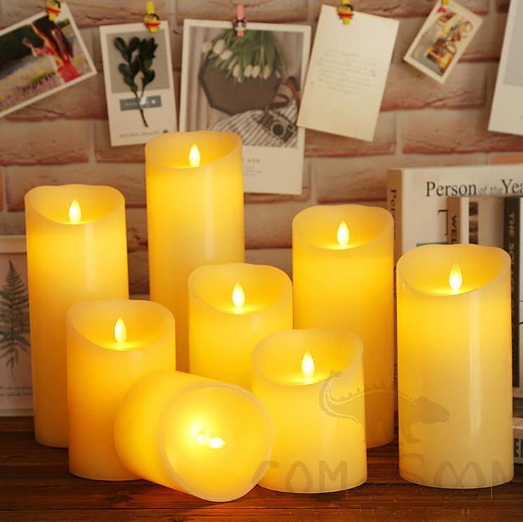 LED Candle-0.5W，D10*25 cm，3*AAA Battery