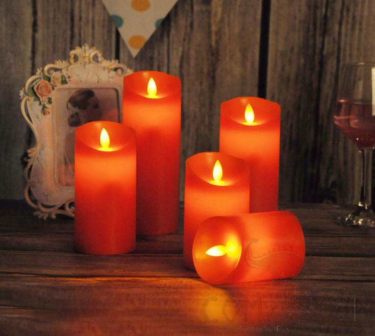 LED Candle-0.5W，D7.5*10 cm，3*AAA Battery