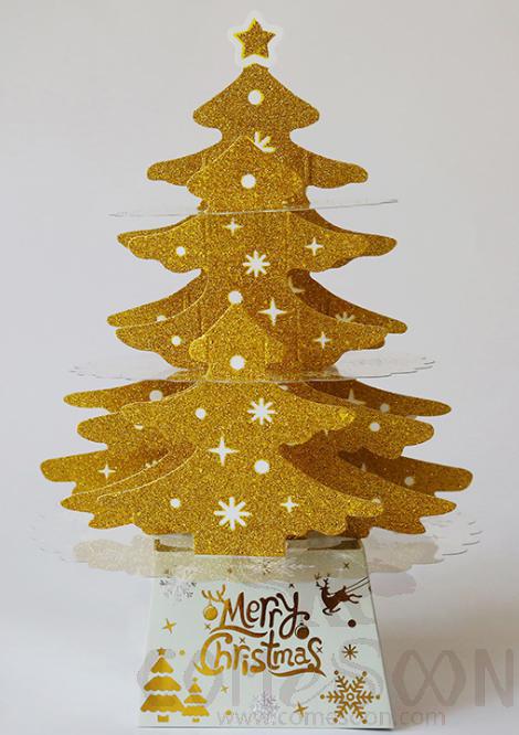 Table Christmas Tree golden