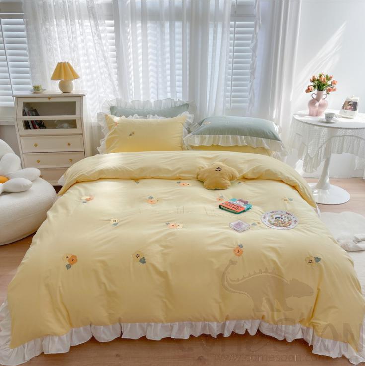 Bed Linens,Cotton,4 Piece Set(For W150&amp;180 cm Bed)