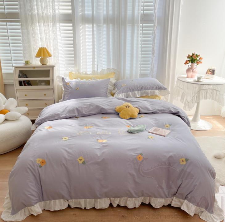 Bed Linens,Cotton,4 Piece Set(For W150&amp;180 cm Bed)