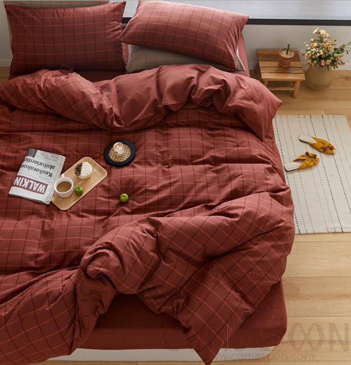 Bed Linens,Cotton,4 Piece Set(For W150&amp;180 cm Bed)