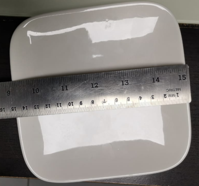 Customized Square Plate 6&quot; (moq=60k)