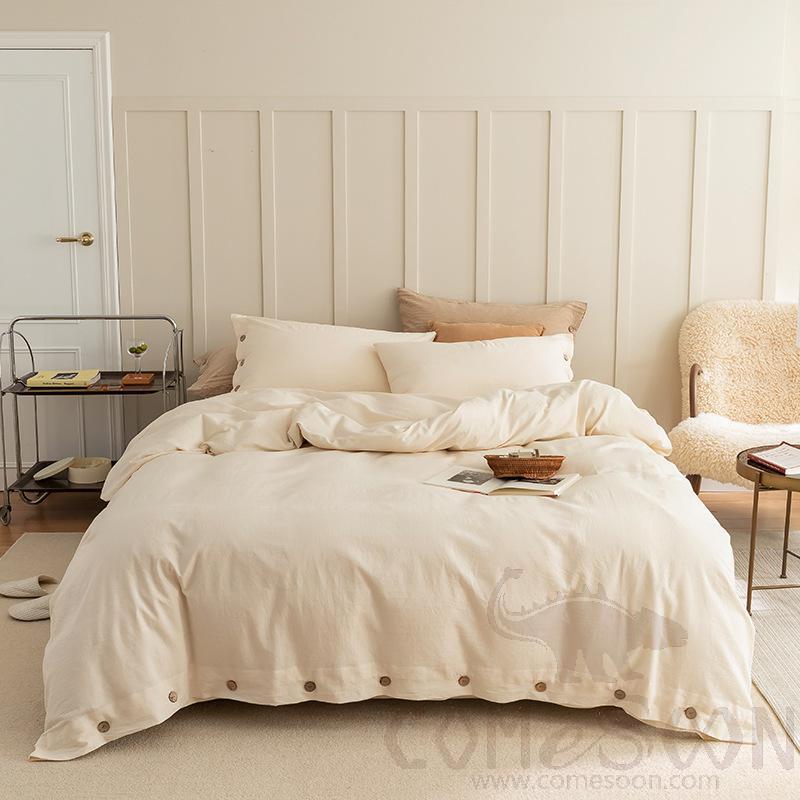 Bed Linens,Cotton,4 Piece Set(For W200 cm Bed)