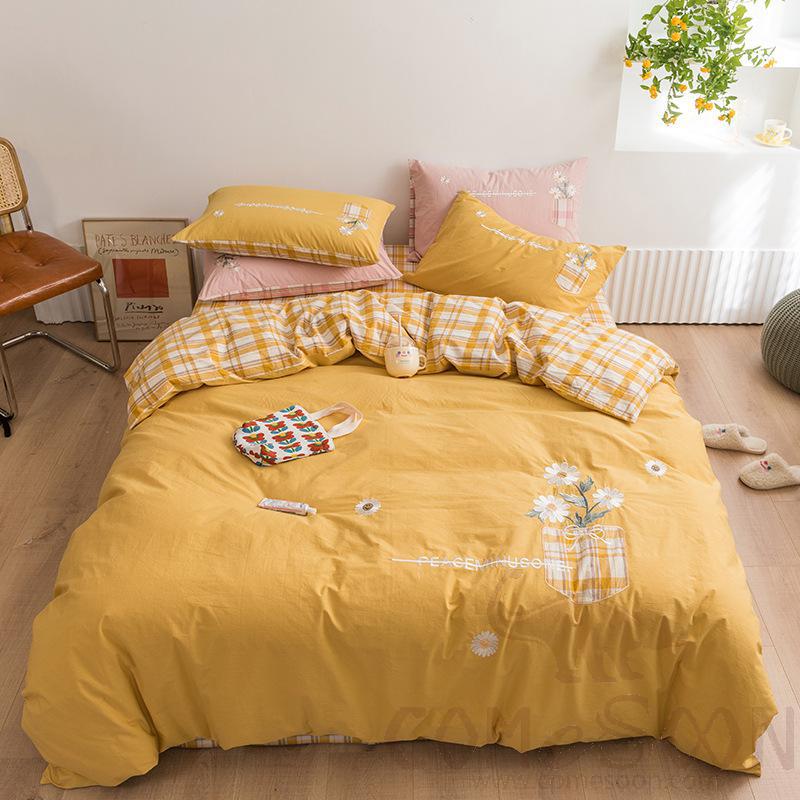 Bed Linens,Cotton,4 Piece Set(For W150&amp;180 cm Bed)