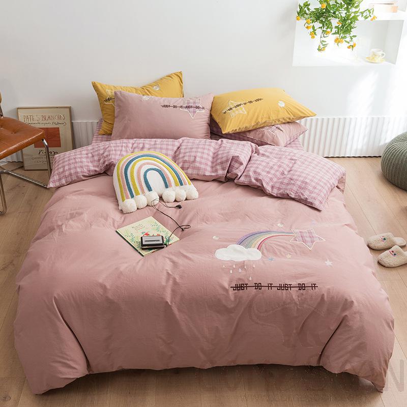 Bed Linens,Cotton,4 Piece Set(For W150&amp;180 cm Bed)