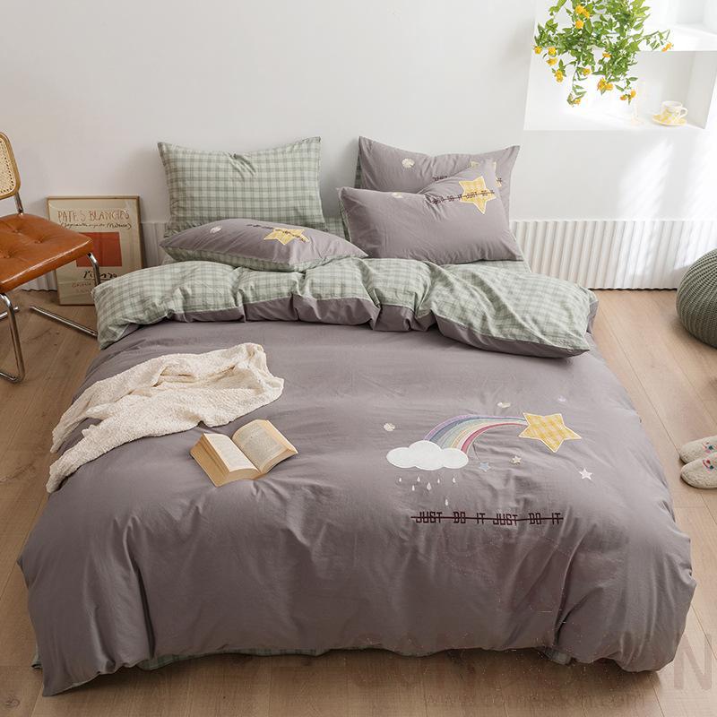 Bed Linens,Cotton,4 Piece Set(For W150&amp;180 cm Bed)
