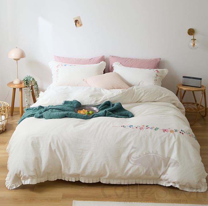 Bed Linens,Cotton,4 Piece Set(For W150&amp;180 cm Bed)