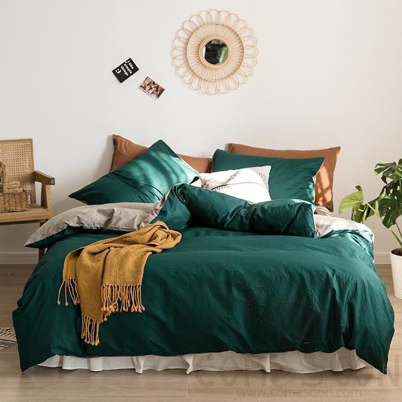 Bed Linens,Cotton,4 Piece Set(For W150&amp;180 cm Bed)