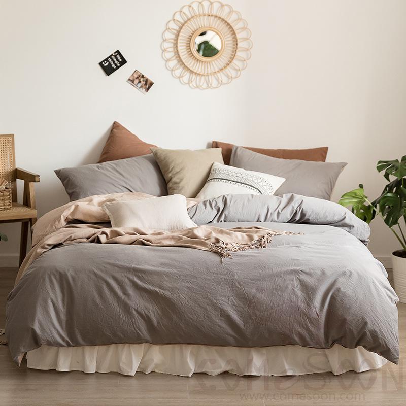 Bed Linens,Cotton,4 Piece Set(For W150&amp;180 cm Bed)