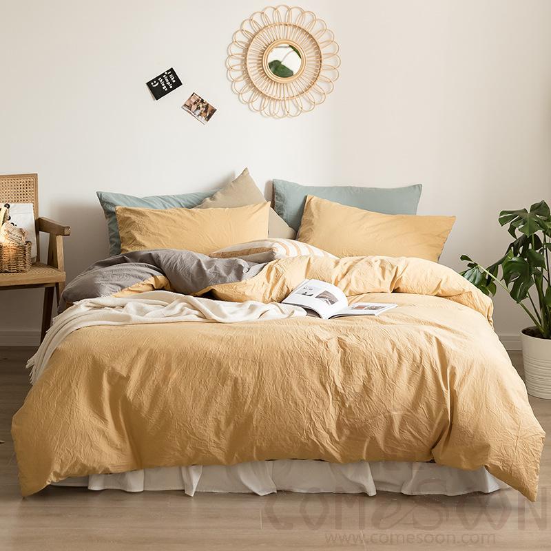 Bed Linens,Cotton,4 Piece Set(For W150&amp;180 cm Bed)