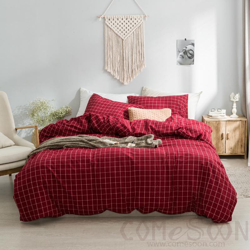 Bed Linens,Cotton,4 Piece Set(For W150&amp;180 cm Bed)