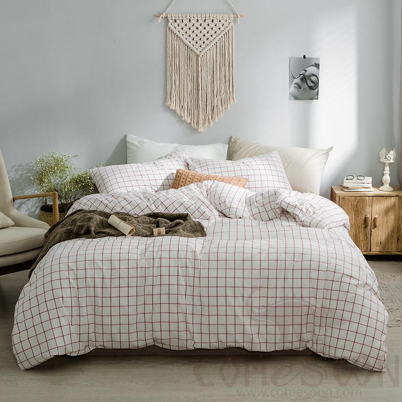 Bed Linens,Cotton,4 Piece Set(For W150&amp;180 cm Bed)