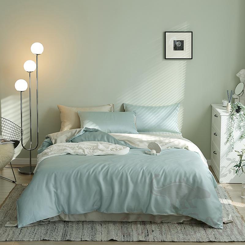 Bed Linens,Cotton,4 Piece Set(For W150&amp;180 cm Bed)