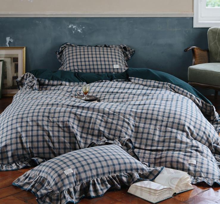 Bed Linens,Cotton,4 Piece Set(For W150&amp;180 cm Bed)