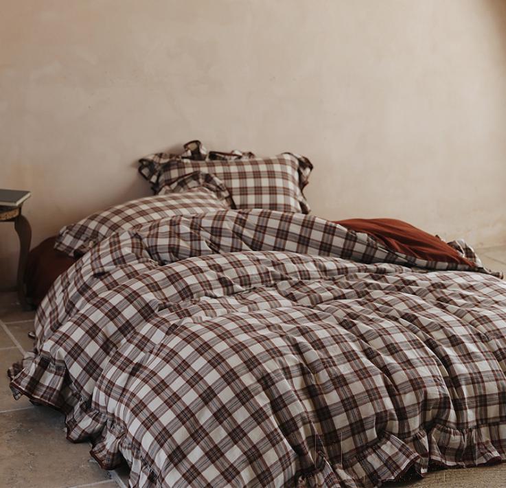 Bed Linens,Cotton,4 Piece Set(For W150&amp;180 cm Bed)