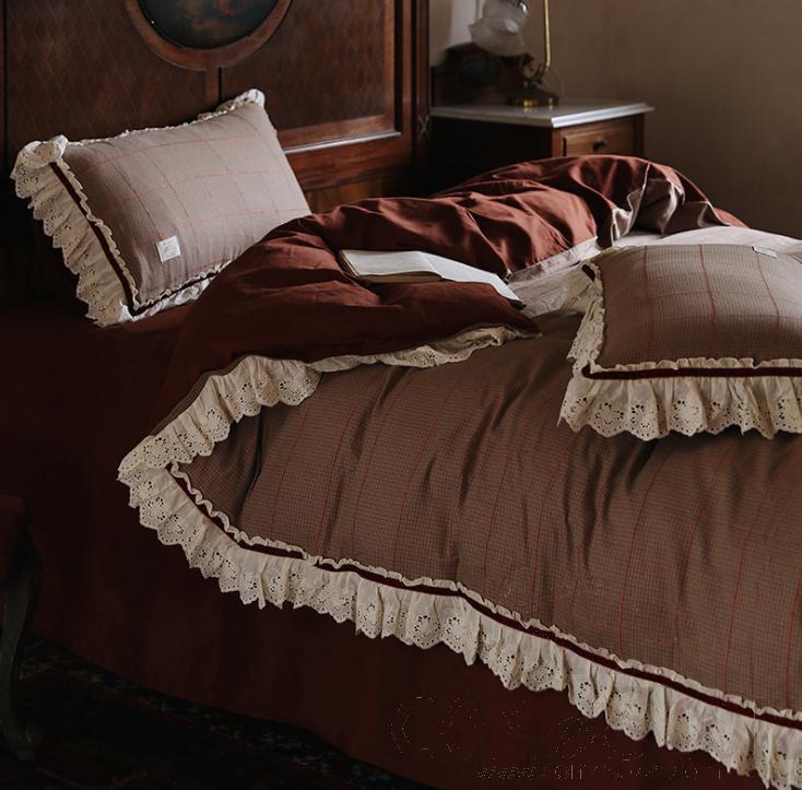 Bed Linens,Cotton,4 Piece Set(For W150&amp;180 cm Bed)