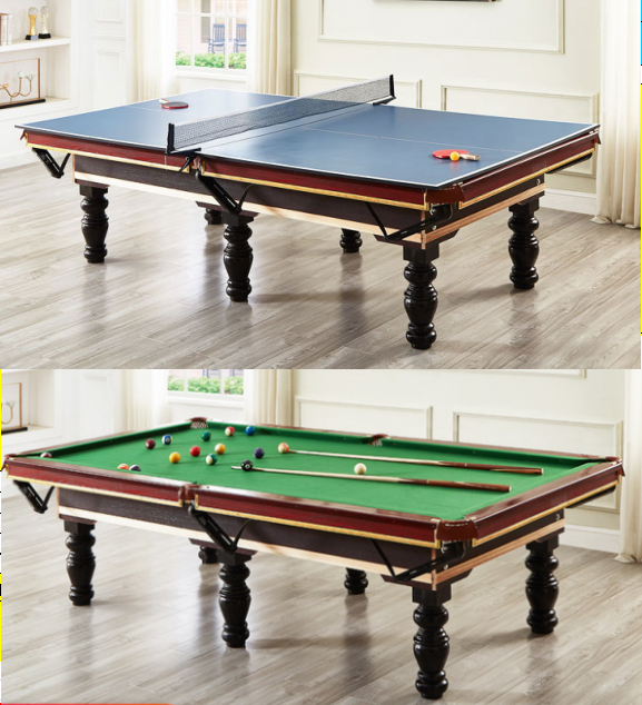 Billiards and table tennis combo