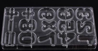 Number-Shaped Chocolate Mould
