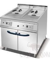 Gas 2-Tank Fryer with Cabinet, Dimension:800*900*920mm, Capacity：20+-2） X 2L