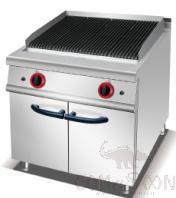Gas Lava Rock Grill with Cabinet , Dimension:700*750*920mm,  Power Supply:14.4KW