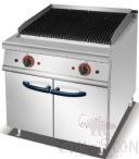 Electric Lava rock Grill with Cabinet, Dimension:700*750*920mm, Power Supply:12 KW