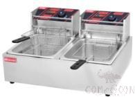 2-Tank 2-Basket Electric Fryer, Dimension:560*440*360mm, Capacity:16L