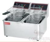 2-Tank 2-Basket Electric Fryer, Dimension:490*385*320*mm, Capacity:4L